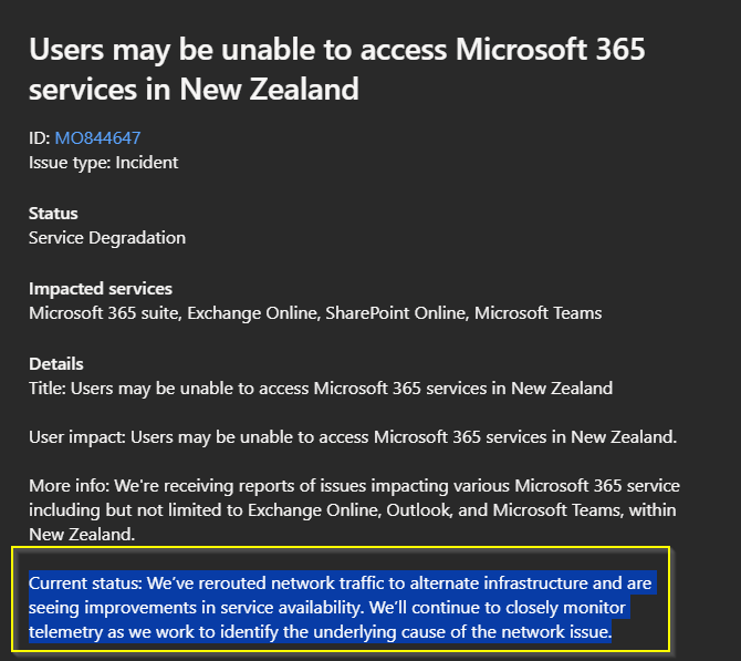 Microsoft Outage 01-08-2024